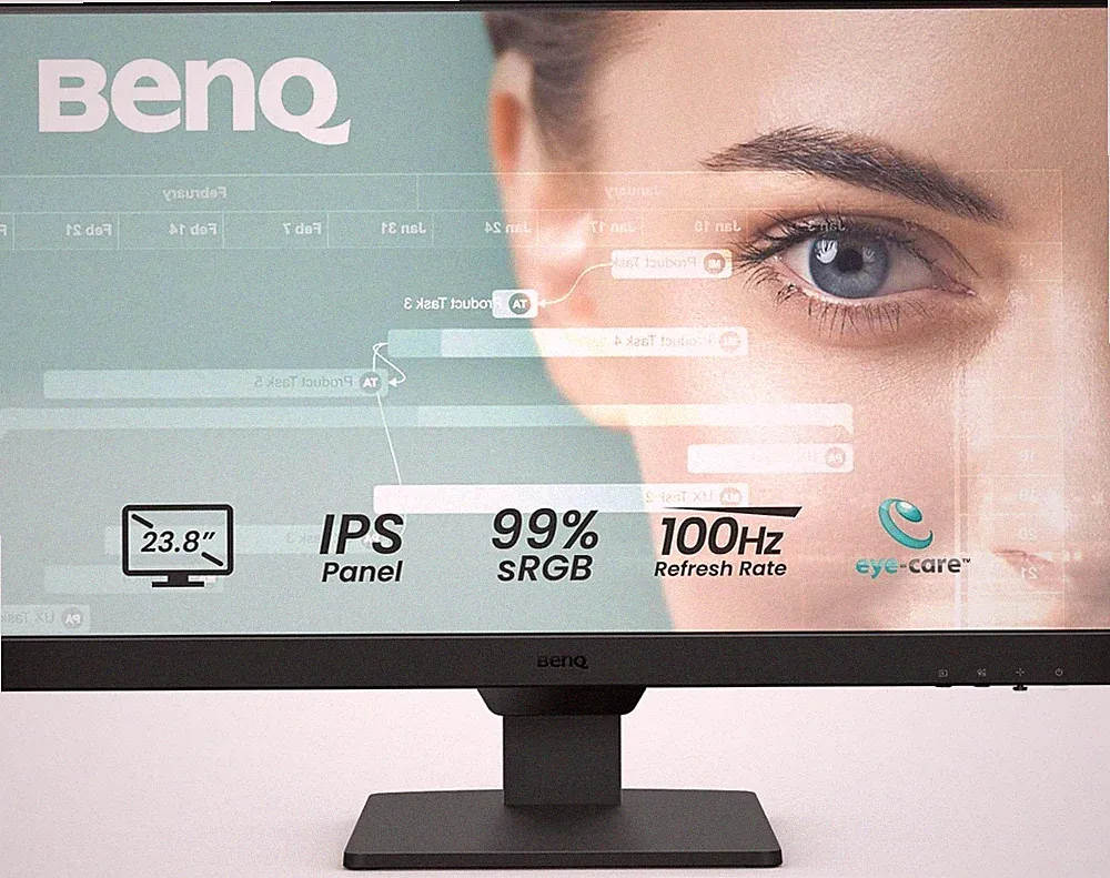 BenQ GW2490 24" Full HD IPS 100Hz Gaming Monitor Speakers Low Blue Light DP HDMI