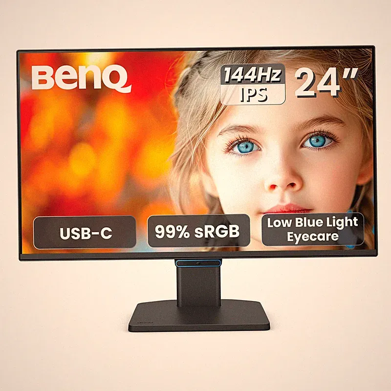 Benq Gw2490C 23.8 Ips Computer Montior 1080P Fhd 144Hz Game-Ready Home Office