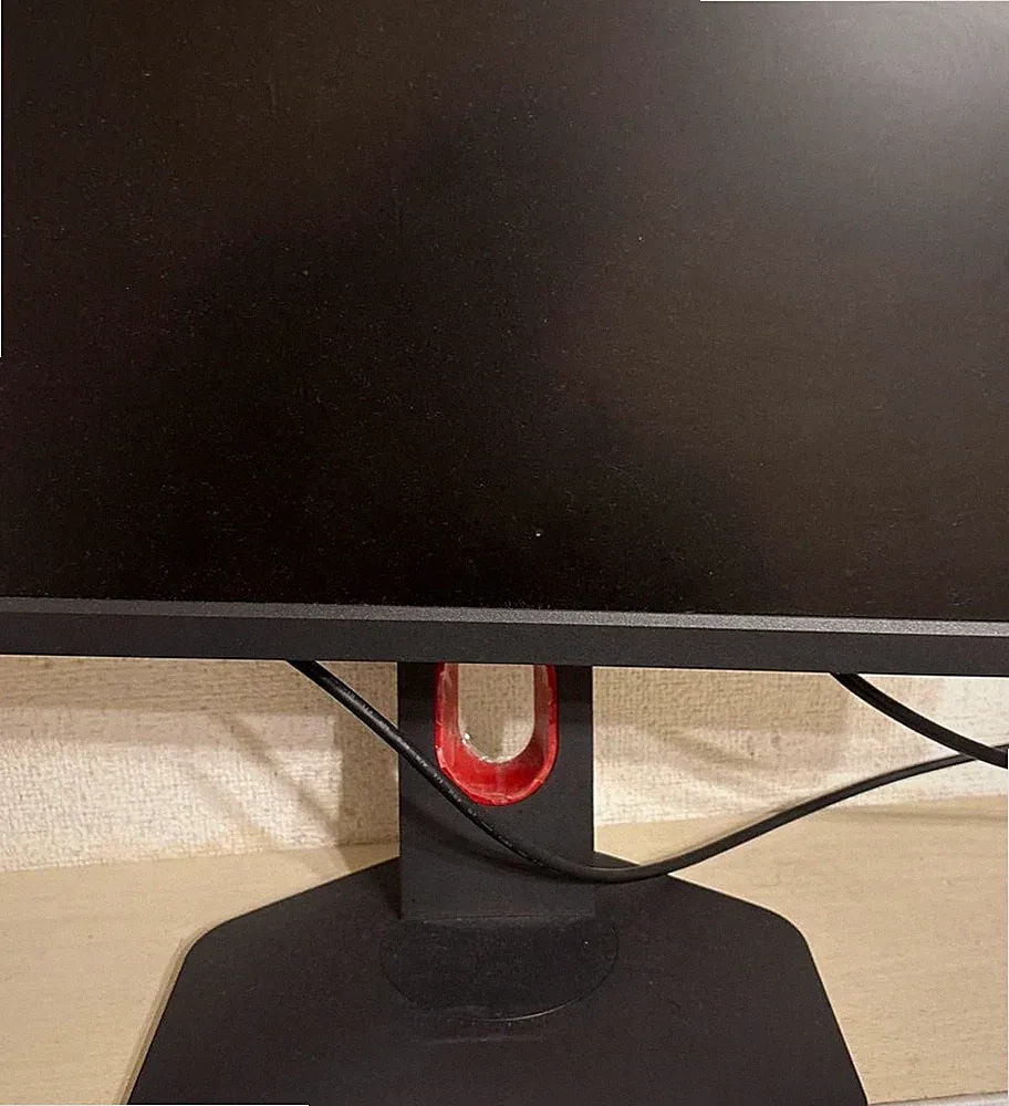 BenQ ZOWIE Gaming Monitor with Red Logo and Stable Base Stand