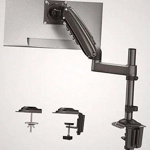 Black Adjustable Desk Mount for 13-34 Inch Monitor Arms