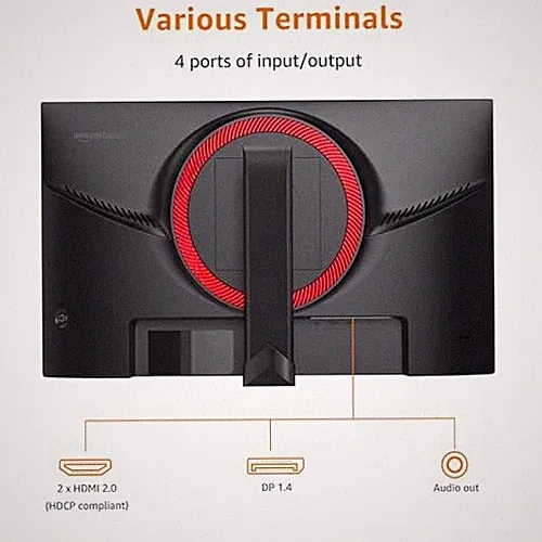 BLACK - AMAZON BASICS 24 INCH (23.8 INCH VIEWABLE) GAMING MONITOR, FHD 1080P