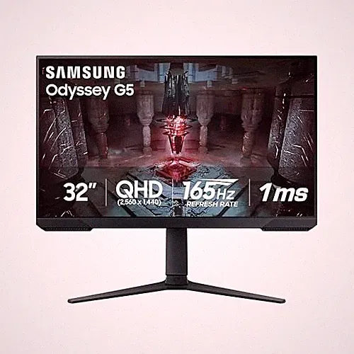 BLACK - SAMSUNG 27" ODYSSEY G51C QHD 165HZ 1MS HDR10 GAMING MONITOR S27CG512EN