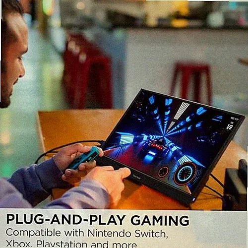 BLACK - VIEWSONIC 17 INCH 1080P IPS PORTABLE GAMING MONITOR WITH 144HZ, AMD