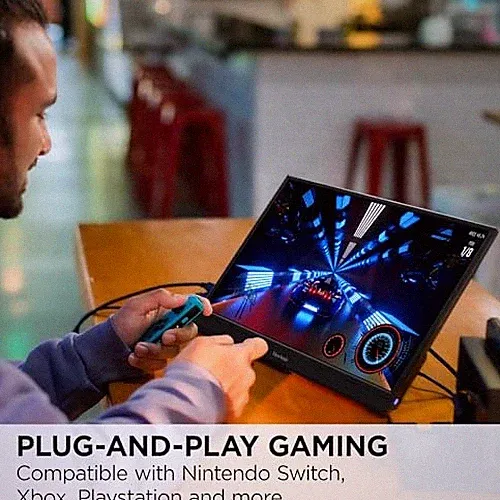 BLACK - VIEWSONIC 17 INCH 1080P IPS PORTABLE GAMING MONITOR WITH 144HZ, AMD