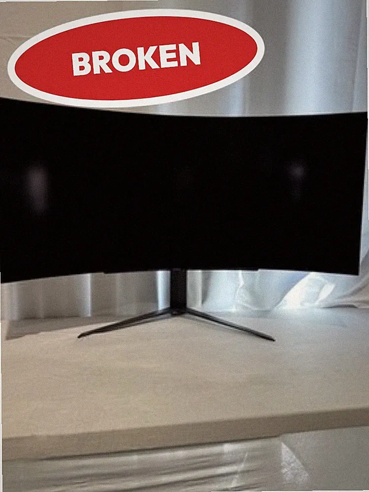 (BROKEN) LG 45in OLED Curved Gaming Monitor 240Hz 21:9 HDMI 2.1 WQHD Black