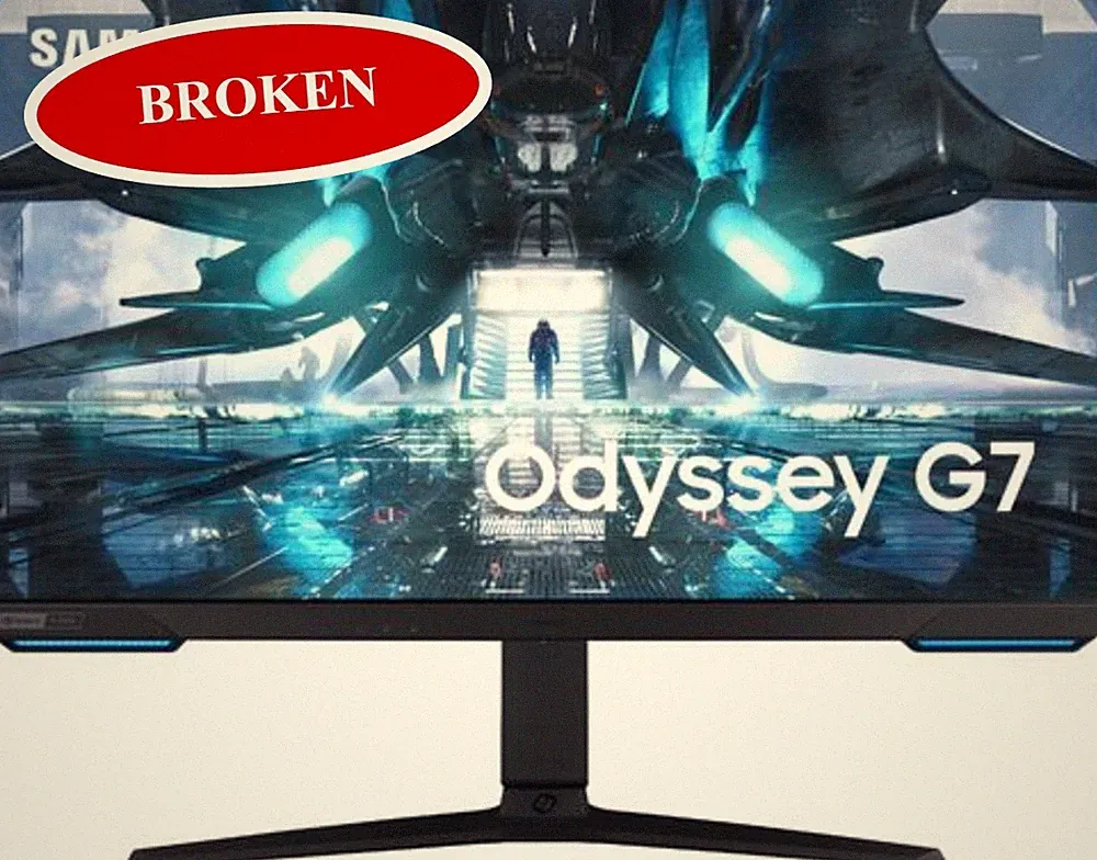 (BROKEN) Samsung 28" Odyssey G70A 4K UHD 144Hz Gaming Monitor LS28AG700NNXZA
