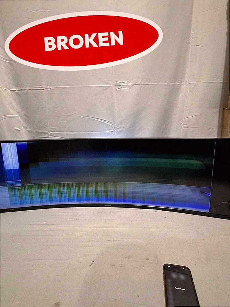 (BROKEN) Samsung LC49HG90DMNXZA CHG90 49 in Curved Gaming Monitor QLED 144Hz (2)