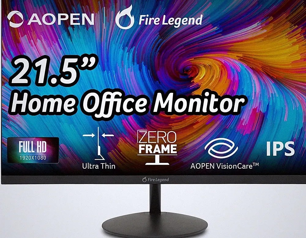by Acer 22SA2Q EBI 21.5" Full HD 1920 x 1080 Zero-Frame IPS Gaming Office Mon...