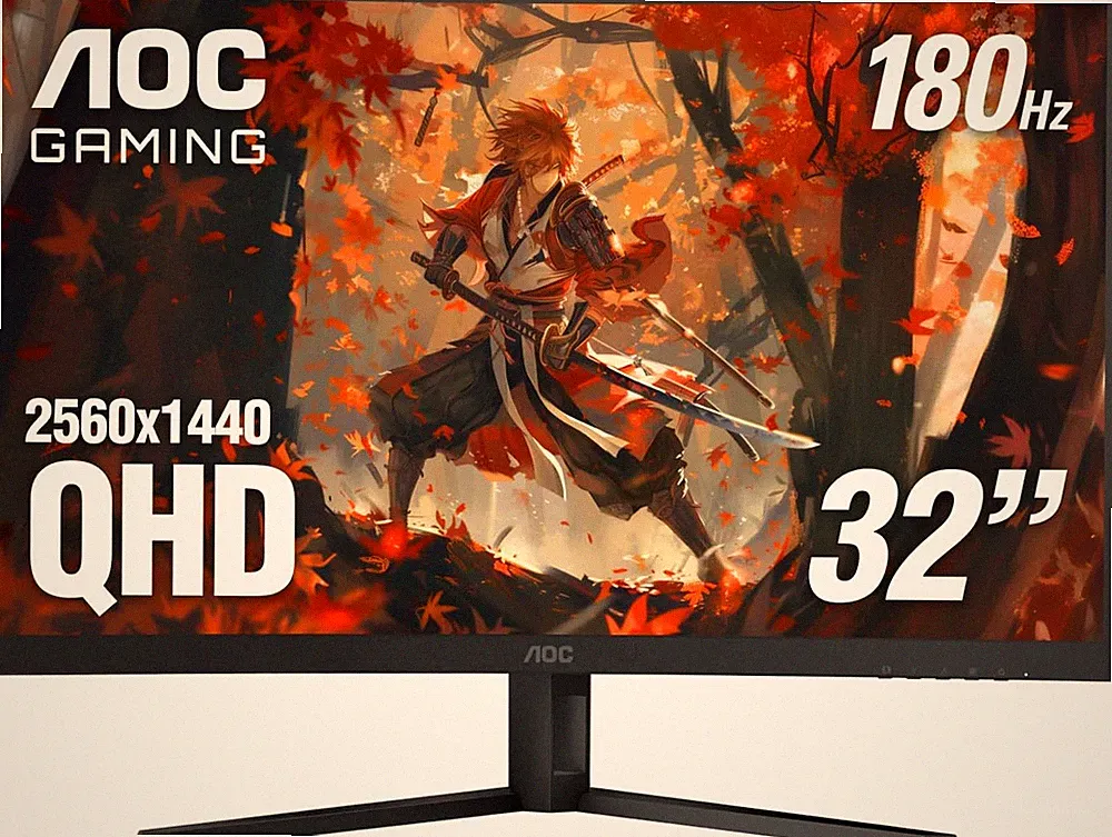 C32G2ZE 32" Curved Frameless Gaming Monitor, Full HD 1920X1080, VA, 0.5Ms 240Hz