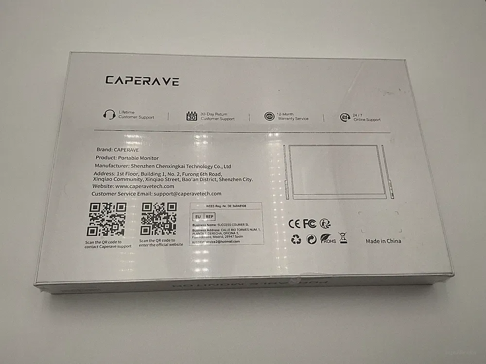 CAPERAVE 17.3" CF17H FHD 1080p 144Hz Portable Gaming Monitor - Black