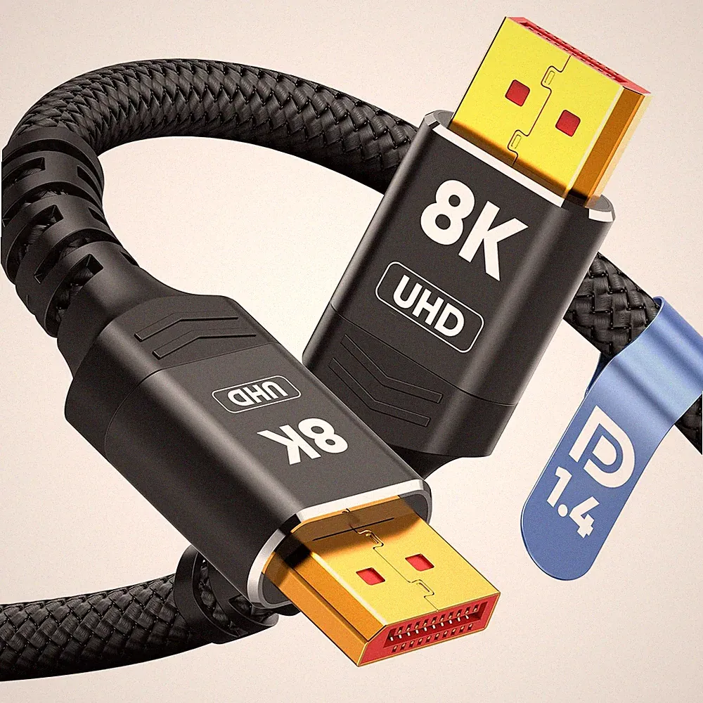 Capshi DisplayPort 1.4 Cable 3.3FT 8K 60Hz 4K 144Hz DP Gaming Monitor Cord