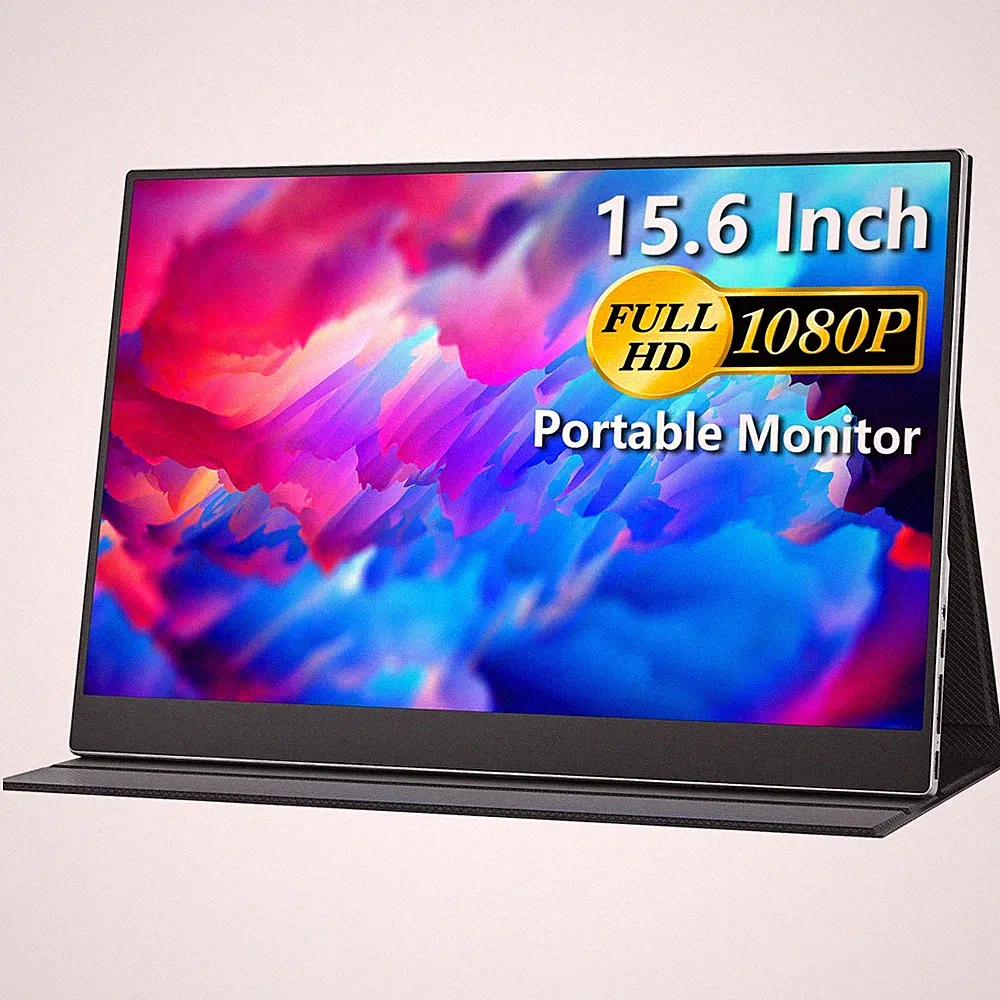 cocopar Portable Monitor 15.6 Inch 1080P FHD 60Hz 85% sRGB Inch, Silver