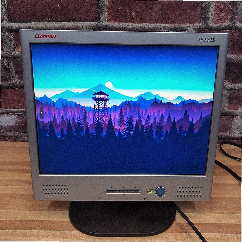 Compaq FP5315 15" Vintage 4:3 LCD Monitor Retro PC Gaming VGA TESTED WORKS