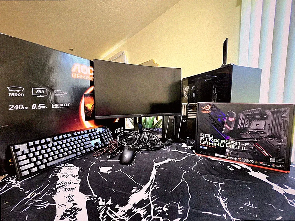 Complete Gaming Setup | RTX 3070 | Ryzen 7 5800X | 240Hz Curved Monitor
