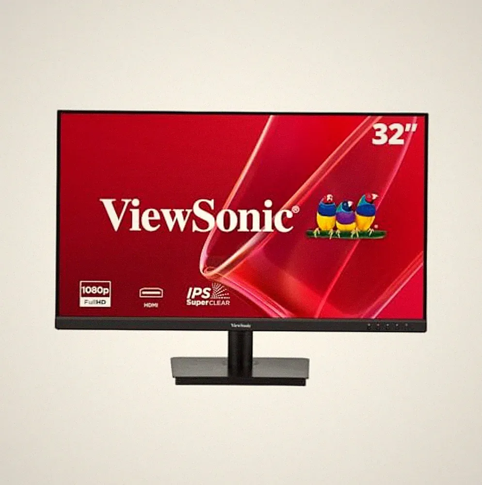 Computer Monitor 32 Inch 1080p IPS 75Hz HDMI VGA FreeSync Flicker Free Black