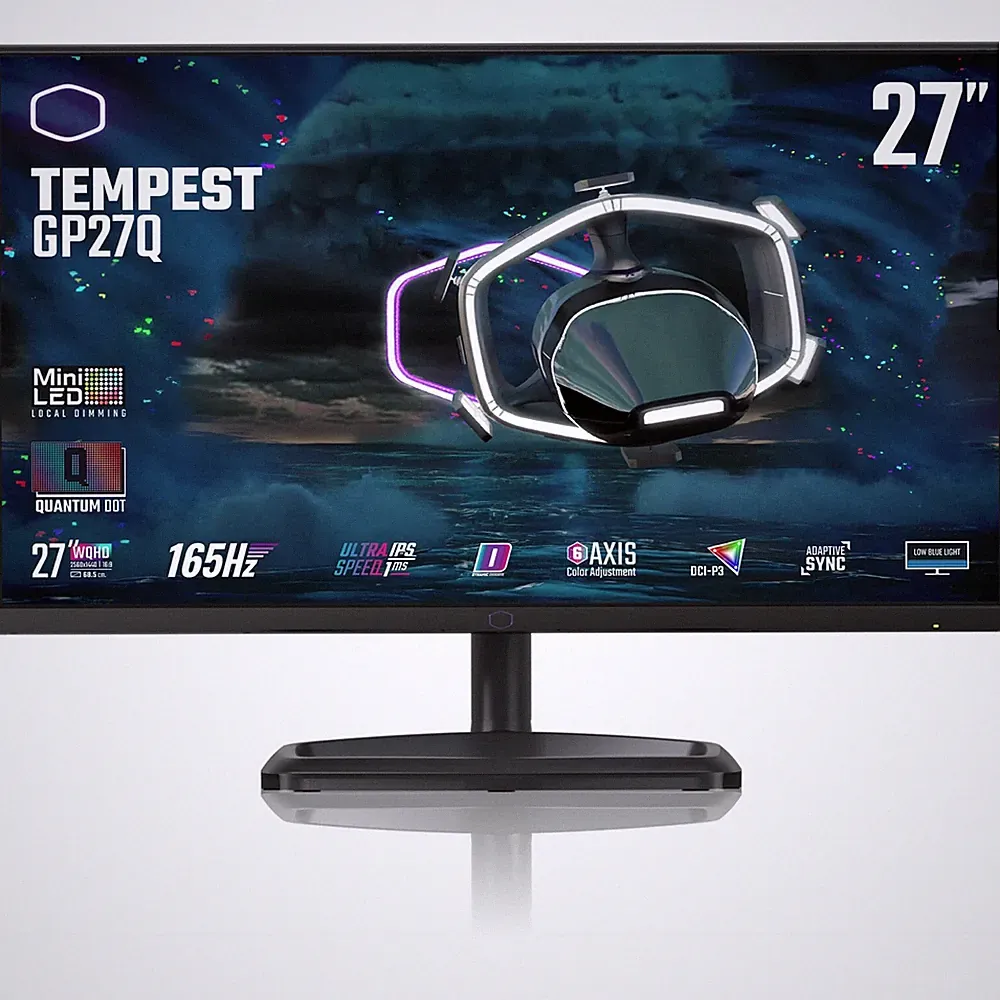 Cooler Master Tempest GP27Q 27” 2K IPS 165Hz QHD 2560 x 1440 Gaming Monitor