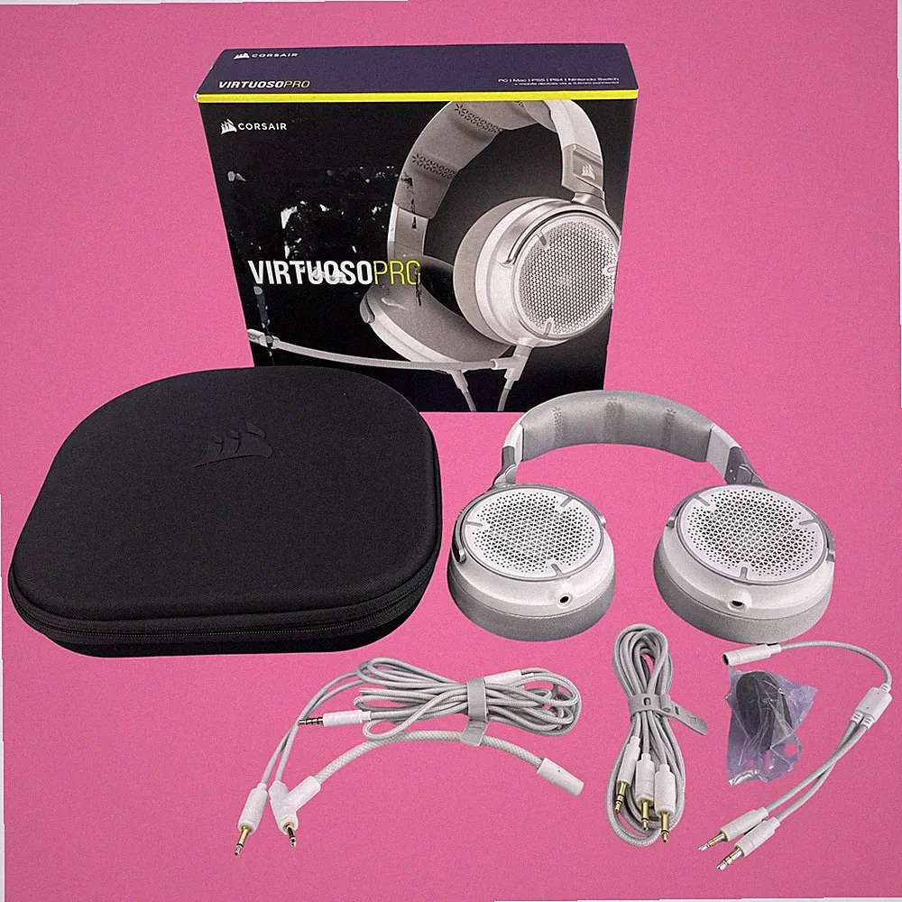 Corsair Virtuoso PRO Wired Open Back Gaming Headset White CA-9011371-NA #U5295