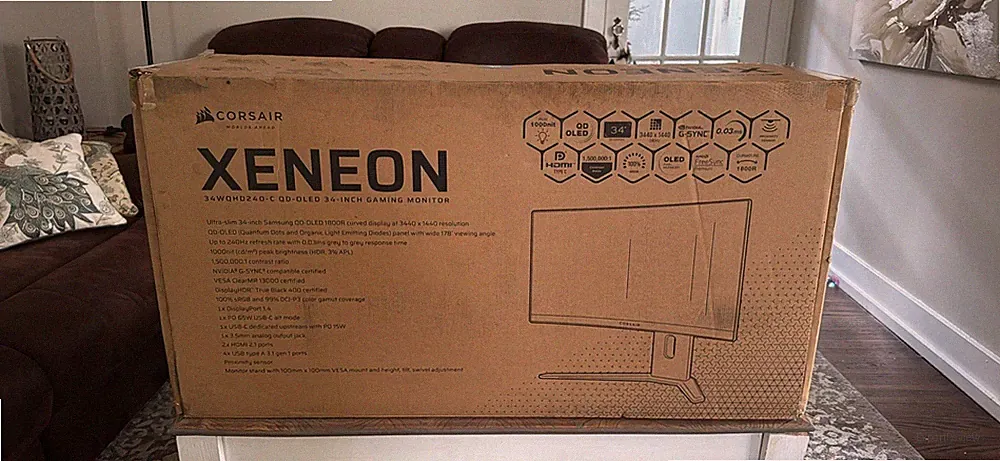 Corsair XENEON 34WQHD240-C OLED 34 Ultrwide 240Hz Curved Monitor