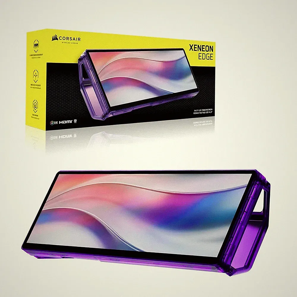 Corsair XENEON EDGE 14.5” PURPLE - Monitor Touchscreen + Mount Kit - NEW SEALED