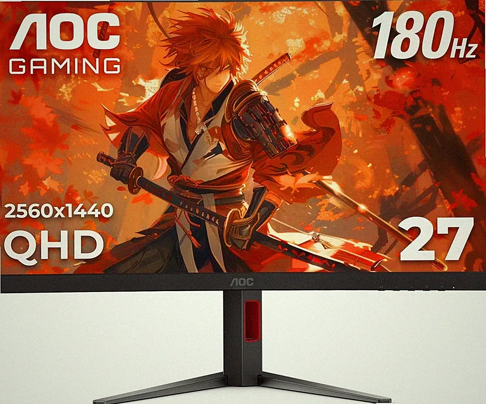 CQ27G4H 27" Curved Gaming Monitor, QHD 2K 2560X1440, 1500R VA, 180Hz 0.5Ms, AMD