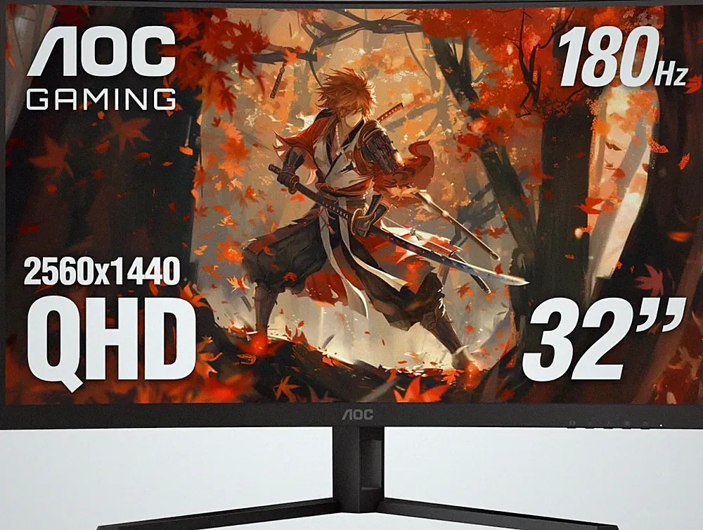 CQ32G4VE 32" Curved Ultra-Wide Gaming Monitor QHD 2560X1440, 1500R, 180Hz, 0.5Ms