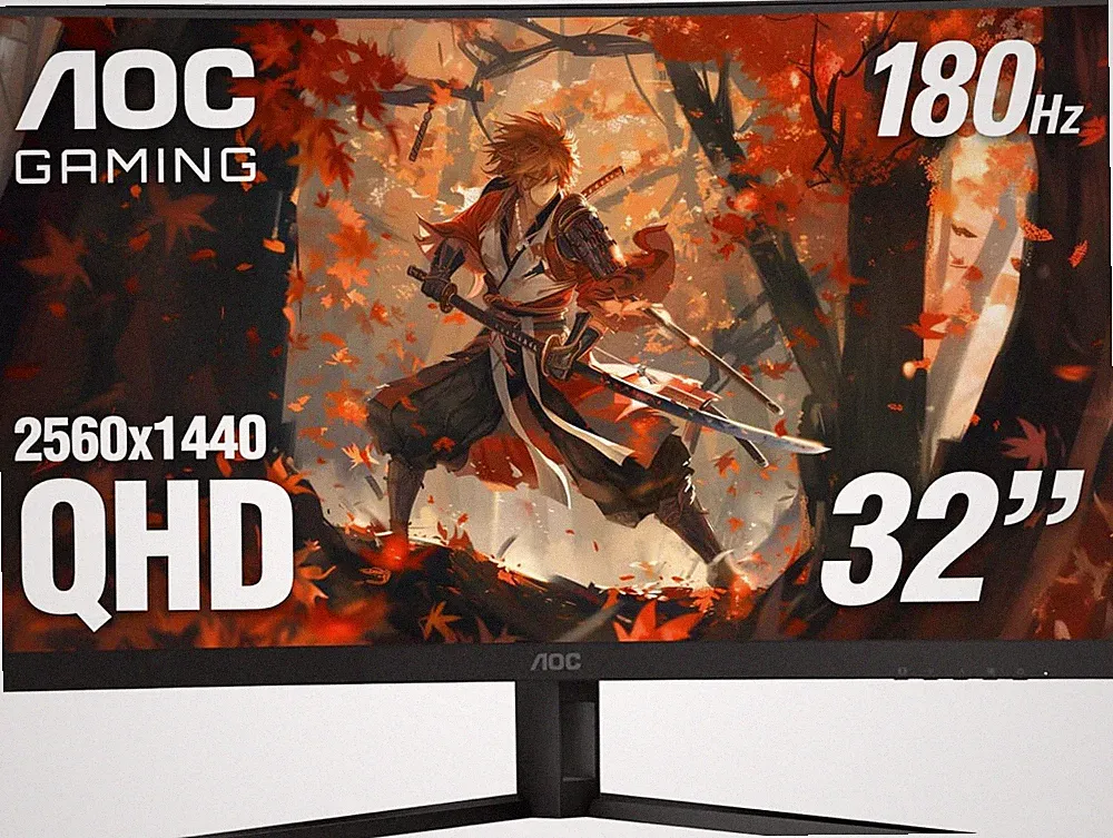 CQ32G4VE 32" Curved Ultra-Wide Gaming Monitor QHD 2560X1440, 1500R, 180Hz, 0.5Ms