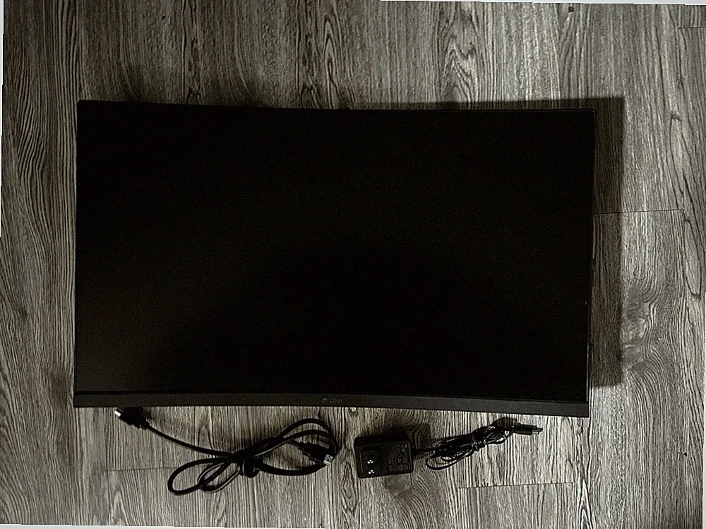 CRUA 27" Curved Monitor, FHD(1920x1080P) VA Panel, 100HZ, 120% sRGB Professio...