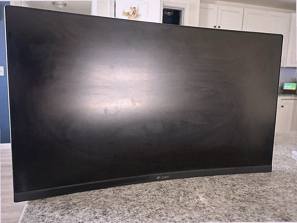 CRUA 27 inch Monitor 2560/1440p 2k QHD IPS 144hz 1800R Three Sides Frameless