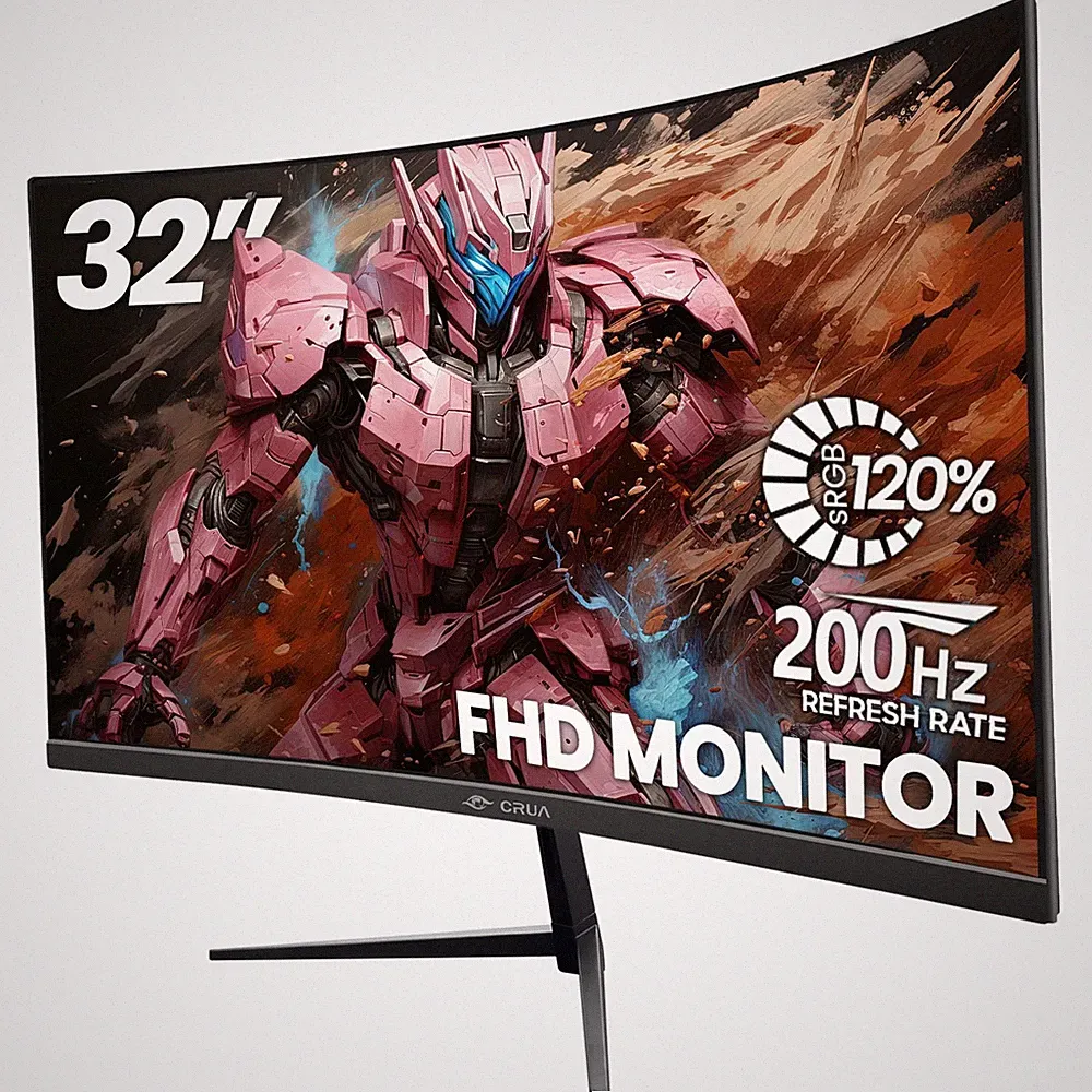 CRUA CR320QB 32 Inch Curved Gaming Monitor 165Hz 1920x1080 VA