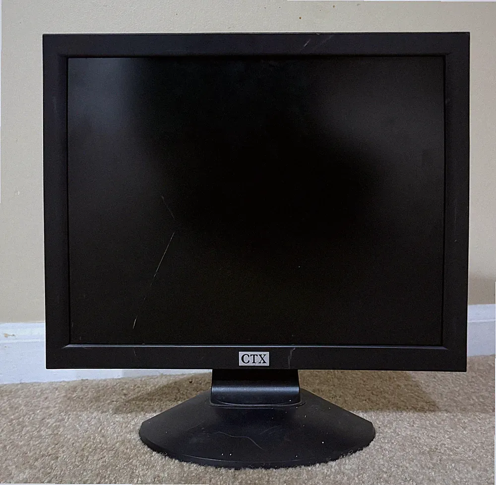 CTX S501BA 15" LCD Computer Monitor Built-in Speaker Retro Gaming VGA Vintage