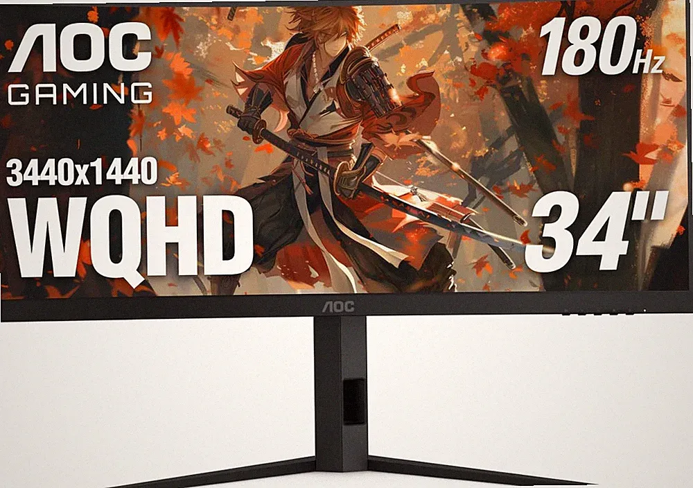 CU34G4V 34" Frameless Curved Ultrawide Gaming Monitor, UWQHD 3440 X 1440 1500R
