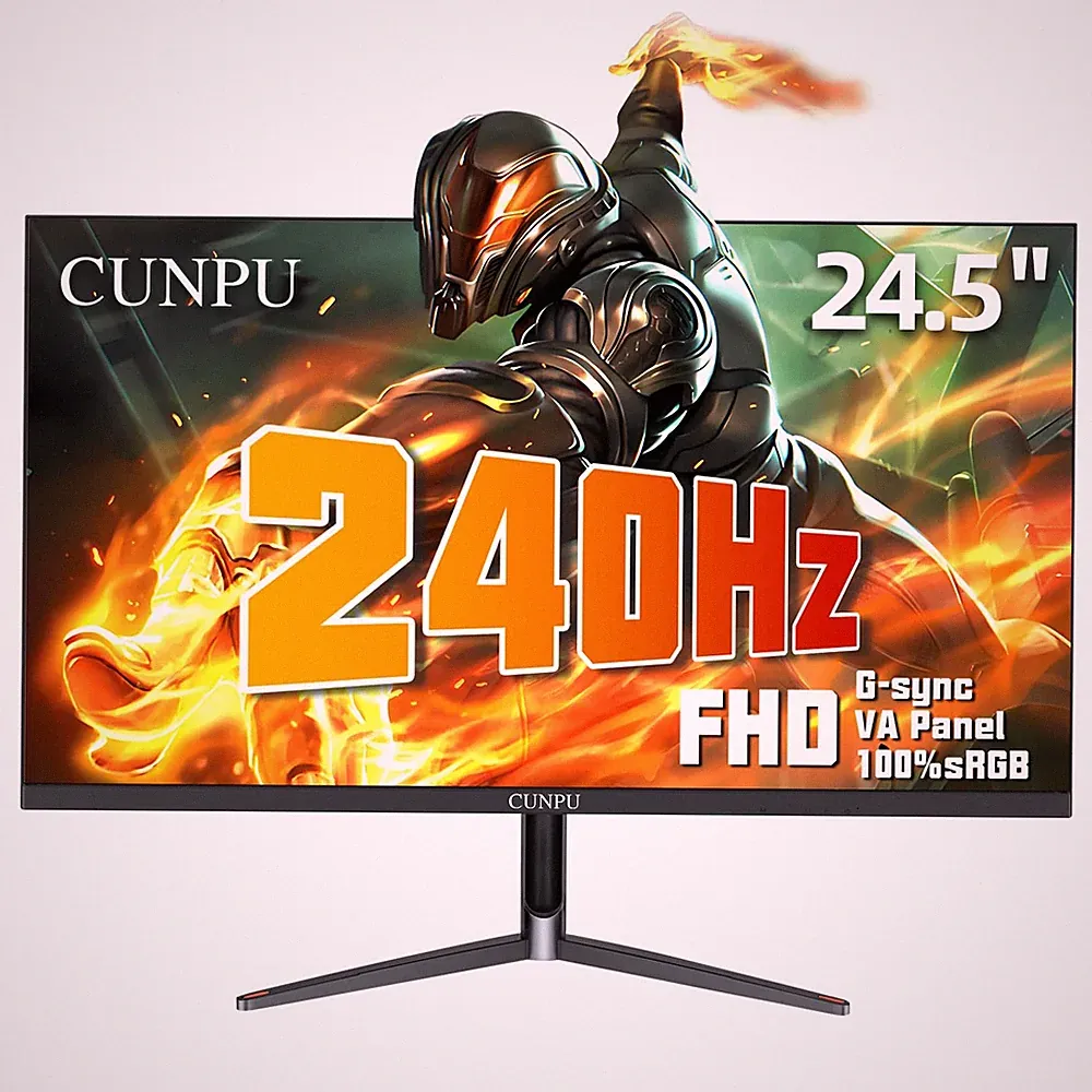 CUNPU 24" 240Hz 1ms 1080p FHD VA Gaming Monitor Adaptive Sync
