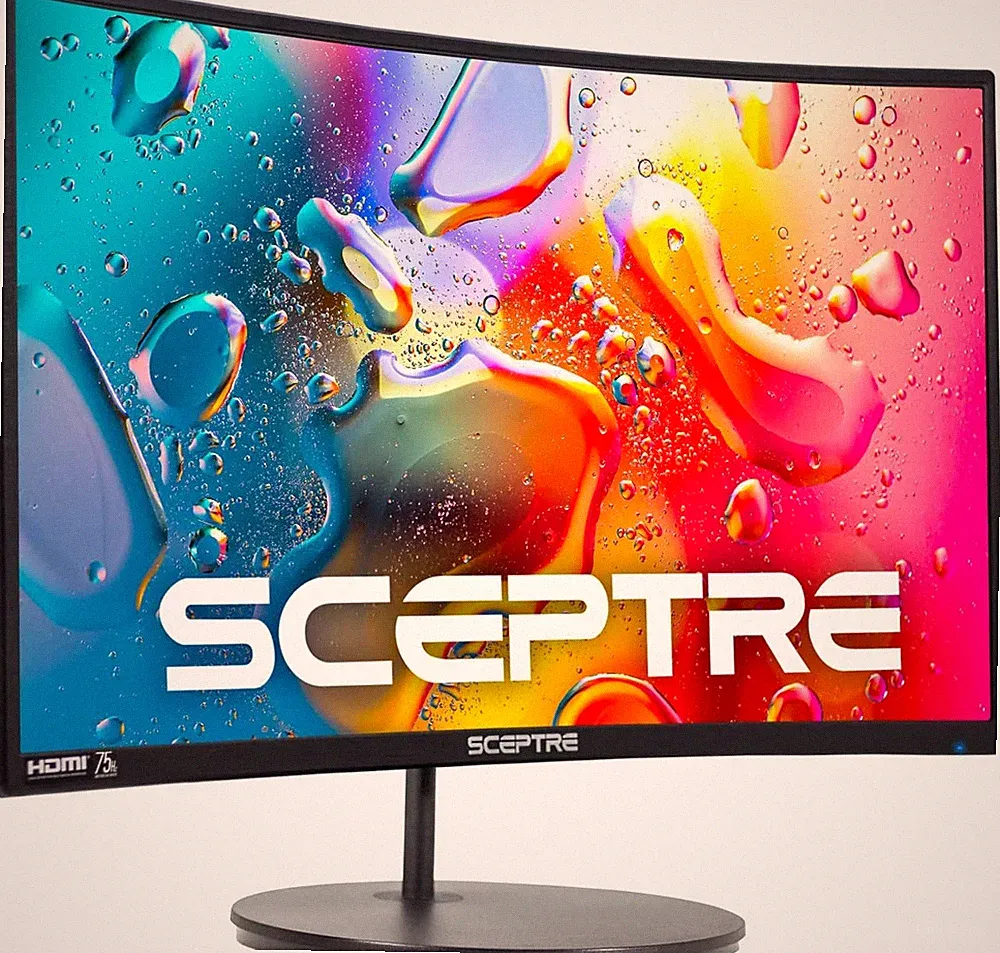 Curved 24" 1080P Gaming Monitor with HDMI, VGA & Built-In Speakers