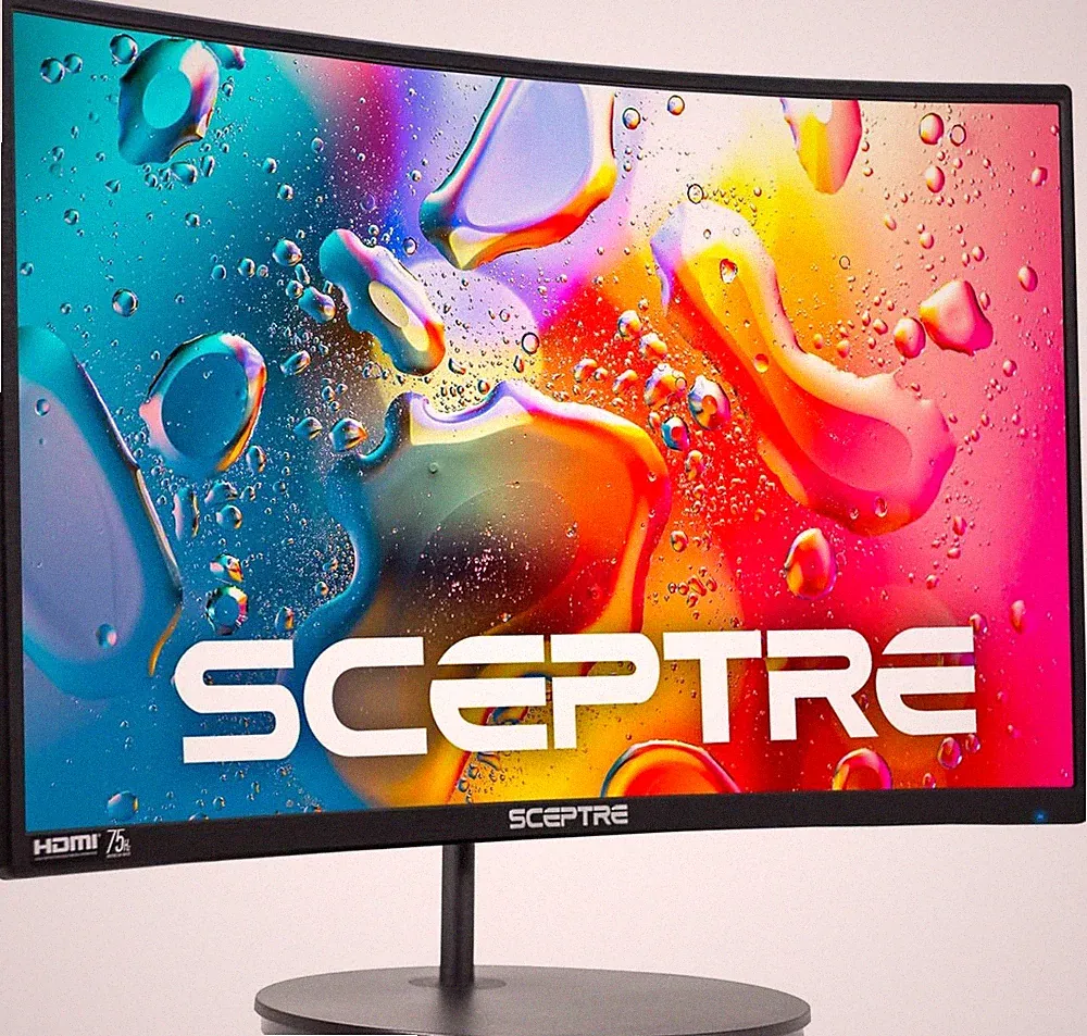 Curved 24-Inch Gaming Monitor 1080P R1500 98% Srgb Hdmi X2 Vga Build-in