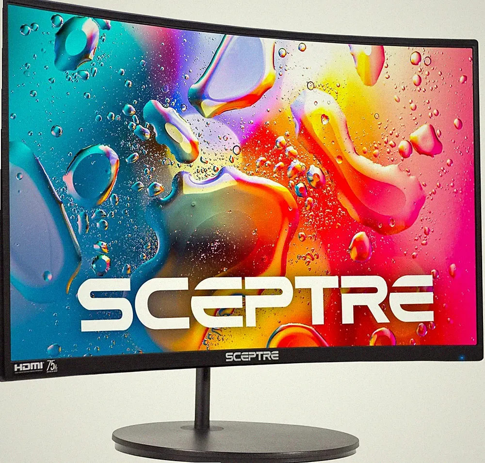 Curved 24-Inch Gaming Monitor 1080P R1500 98% Srgb Hdmi X2 Vga Build-in