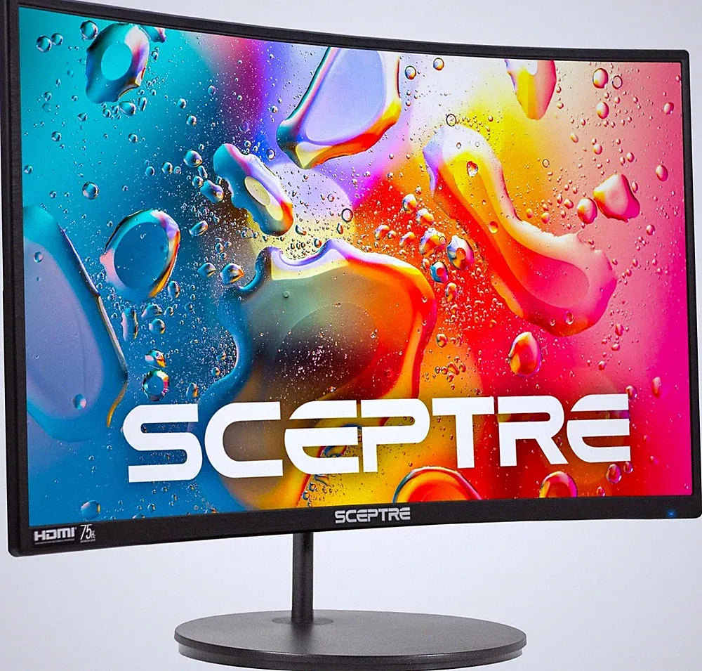 Curved 24-inch Gaming Monitor 1080p R1500 98% sRGB HDMI x2 VGA Build-in Speak...