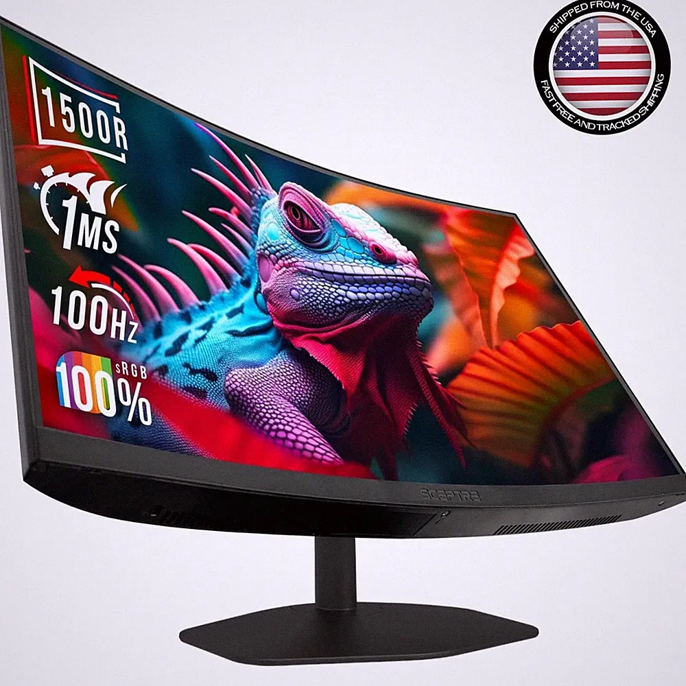 Curved 27-Inch Gaming Monitor - 100Hz Refresh Rate, Eye Care Technology