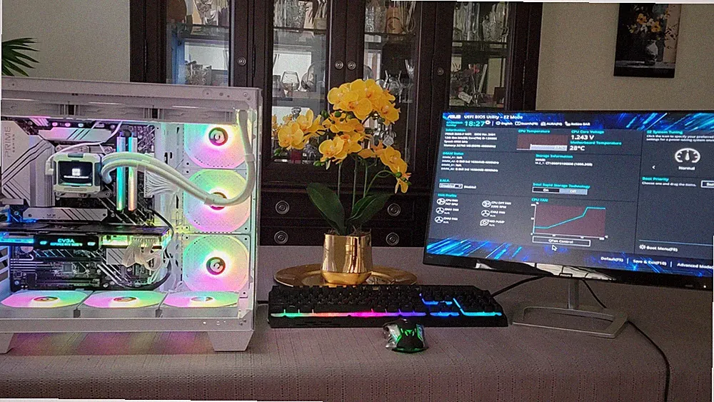 Custom Built Gaming Computer with Monitor, Keyboard and Mouse
