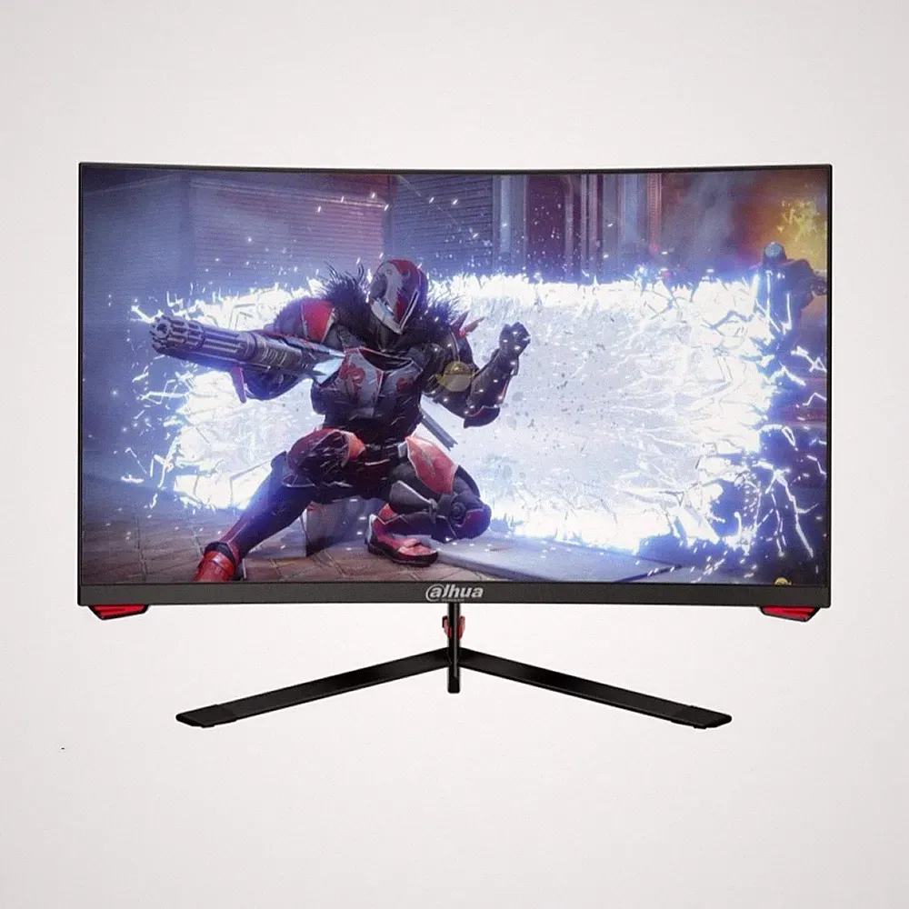 Dahua Curved Screen Gaming Monitor Black Computer Display for Gamers