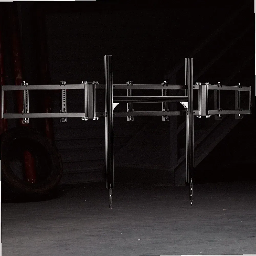 Dardoo Aluminum Profile Cockpit Triple Monitor Stand Fits For Racing Sim Cockpit
