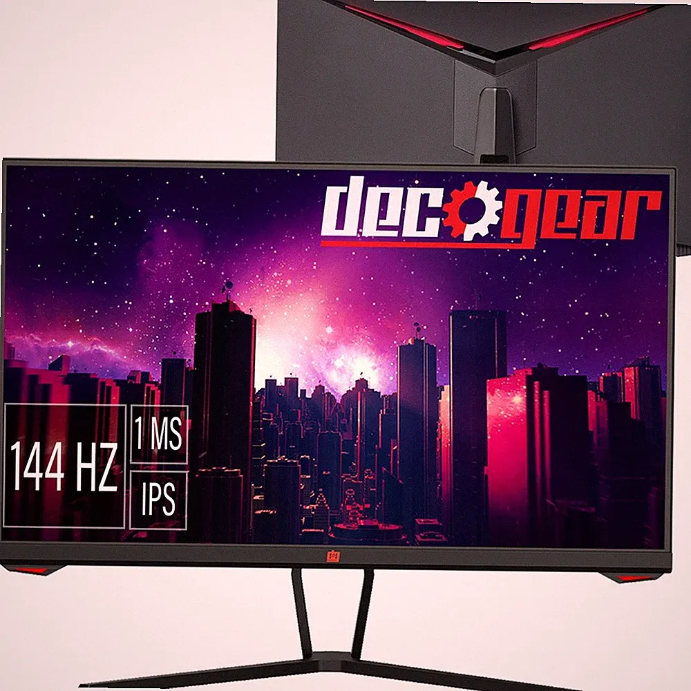Deco Gear 25" Gaming Monitor, 1080P FHD, IPS AHVA AdaptiveSync Panel, 144Hz, 1ms