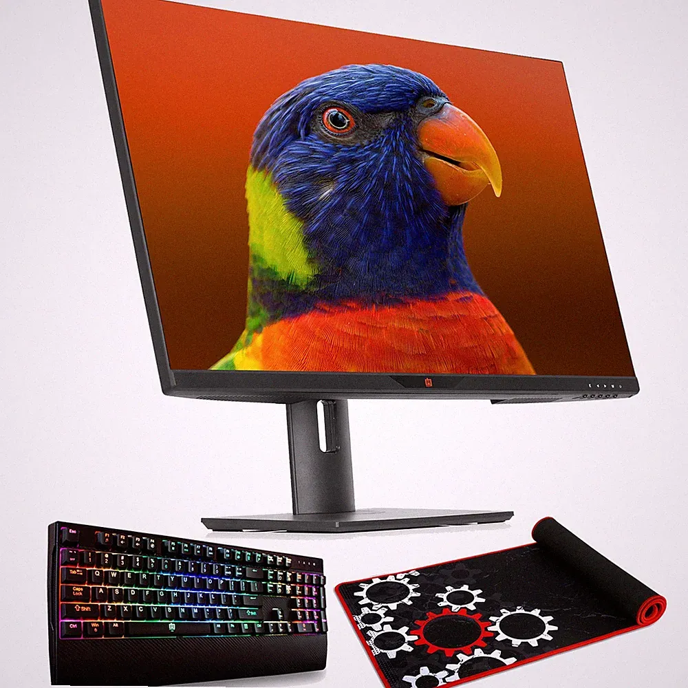 Deco Gear 28" 4K Ultrawide IPS Monitor + Bonus Keyboard, Extended Mouse Pad