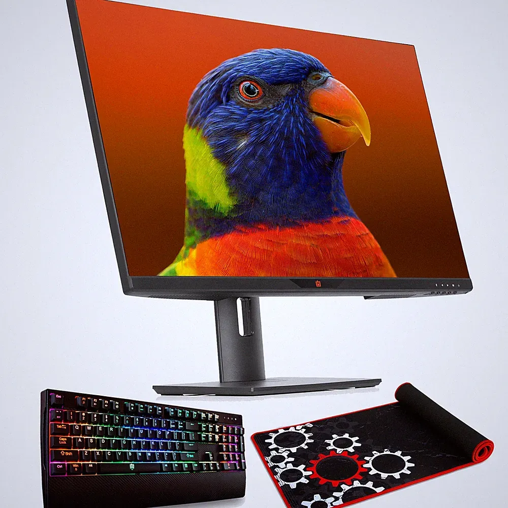 Deco Gear 28" 4K Ultrawide IPS Monitor + Bonus Keyboard, Extended Mouse Pad