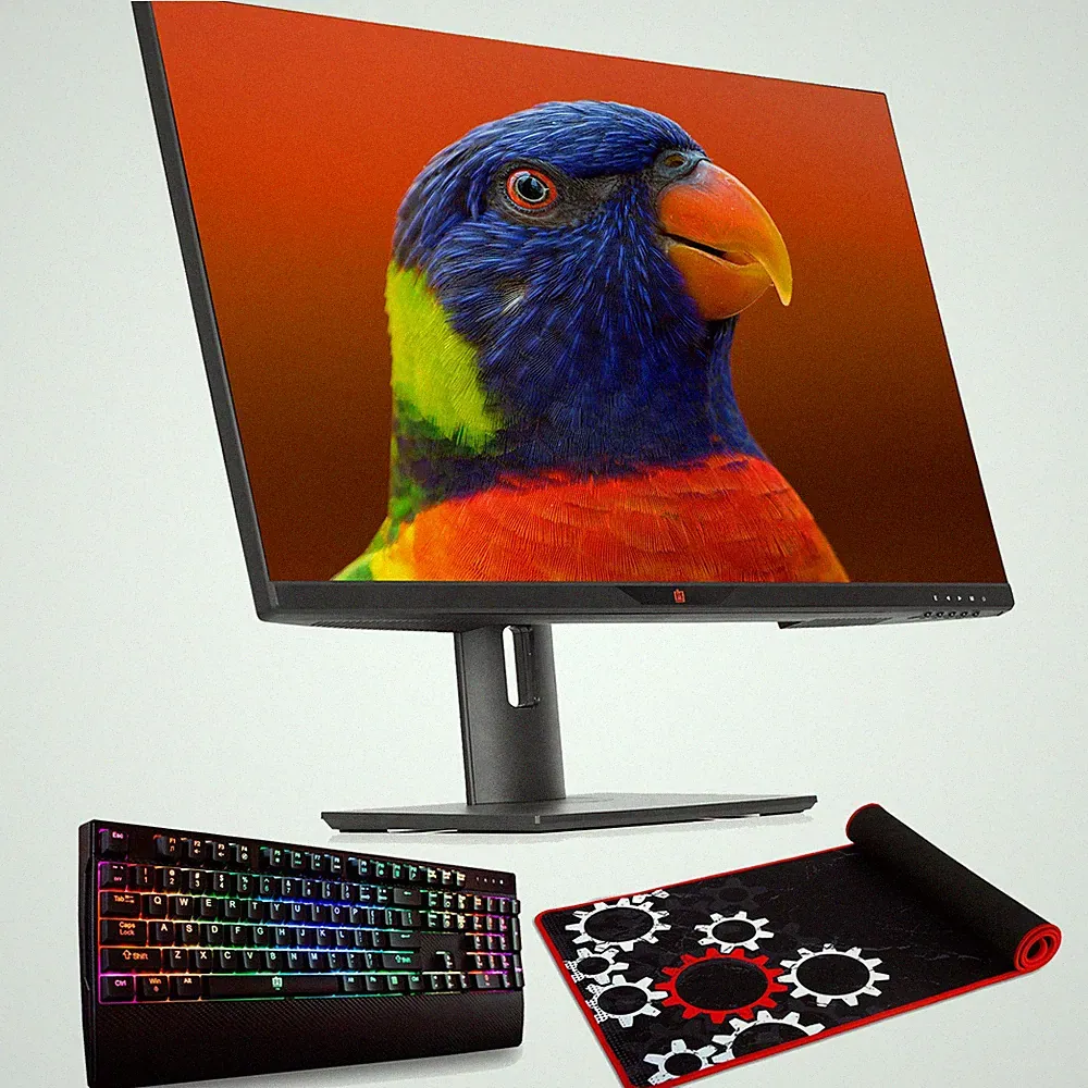 Deco Gear 28" 4K Ultrawide IPS Monitor + Bonus Keyboard, Extended Mouse Pad