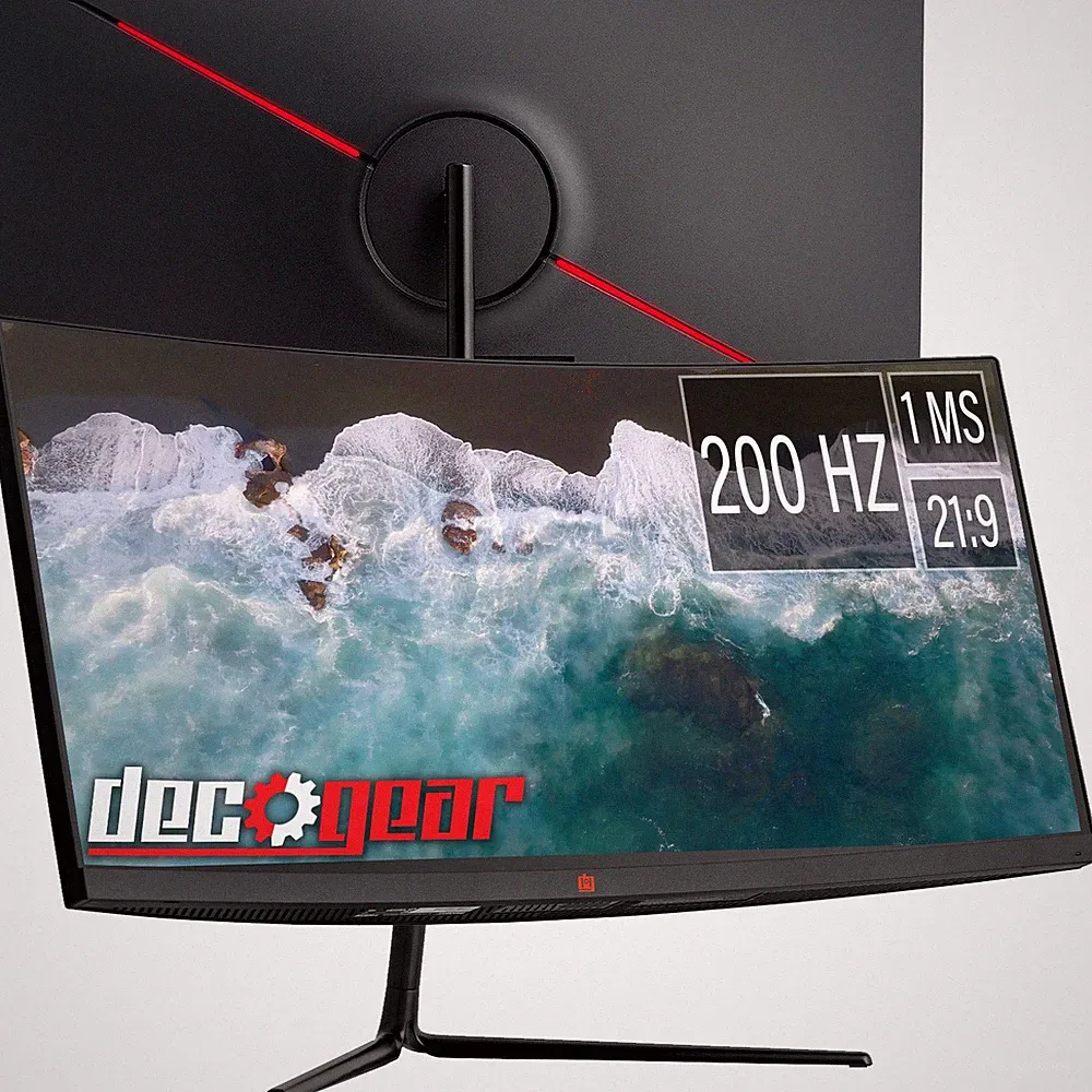 Deco Gear 30" Curved Monitor, 200 Hz, MPRT for Professionals and Gaming Open Box