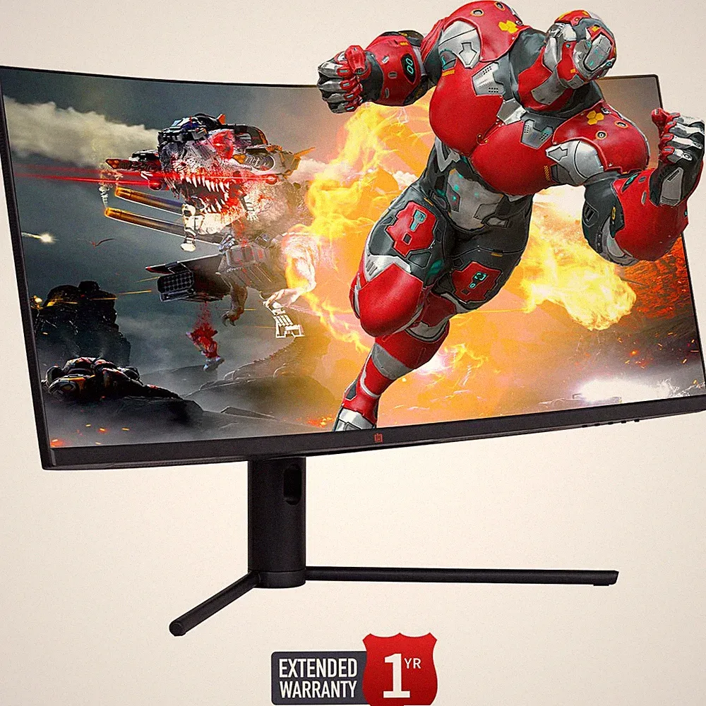 Deco Gear 34" 3440x1440 21:9 Ultrawide Curved Monitor + 1 Year Extended Warranty