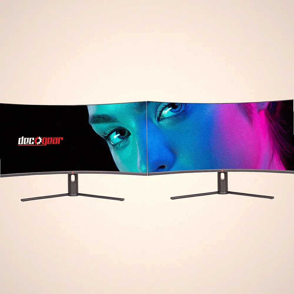 Deco Gear 34" 3440x1440 21:9 Ultrawide Curved Monitor, 180Hz, 4000:1, 6ms, 2-PK