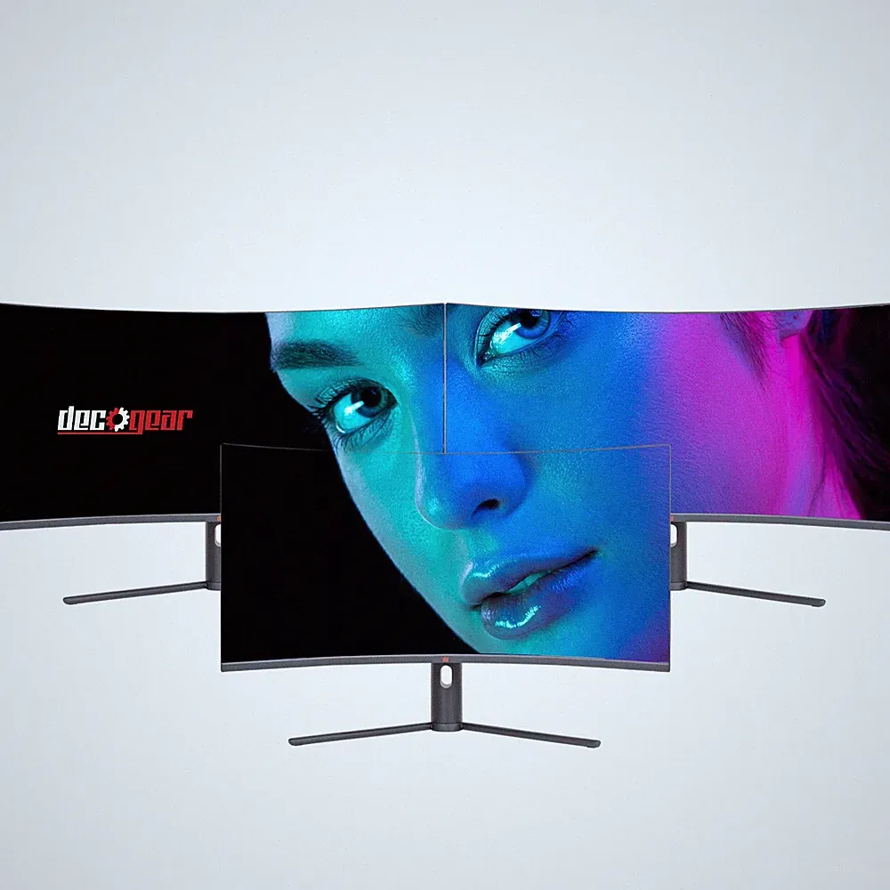 Deco Gear 34" 3440x1440 21:9 Ultrawide Curved Monitor, 180Hz, 4000:1, 6ms, 3-PK
