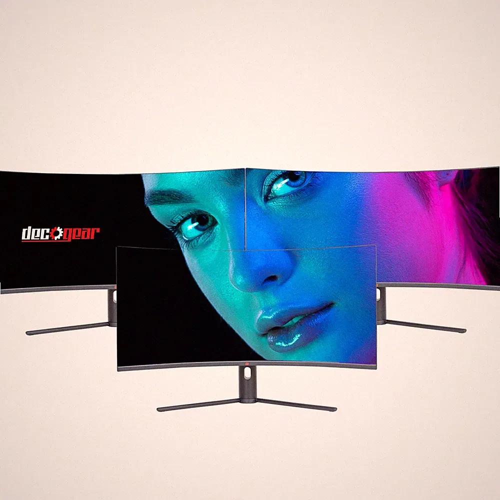 Deco Gear 34" 3440x1440 21:9 Ultrawide Curved Monitor, 180Hz, 4000:1, 6ms, 3-PK