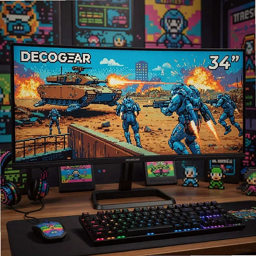 DECO GEAR 34" Ultrawide Curved Gaming Monitor | WQHD 3440x1440 | 180Hz | 21:9